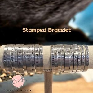 Silver Stamped Bracelet